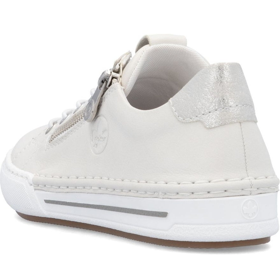 white casual closed sneakers