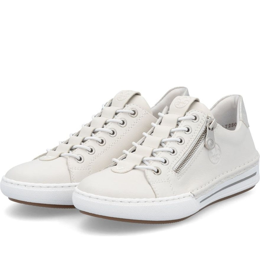 white casual closed sneakers