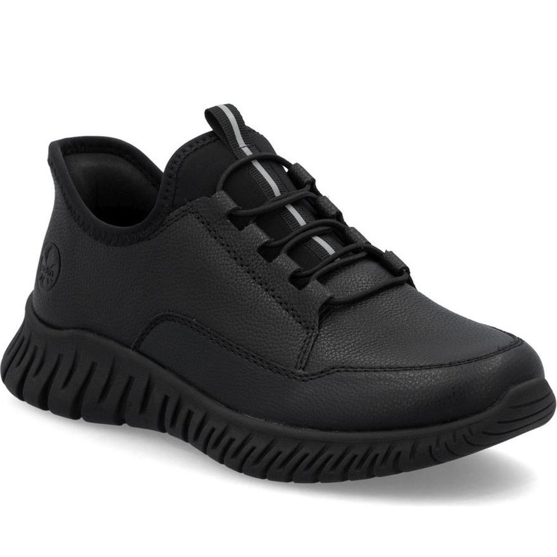 black casual closed sneakers