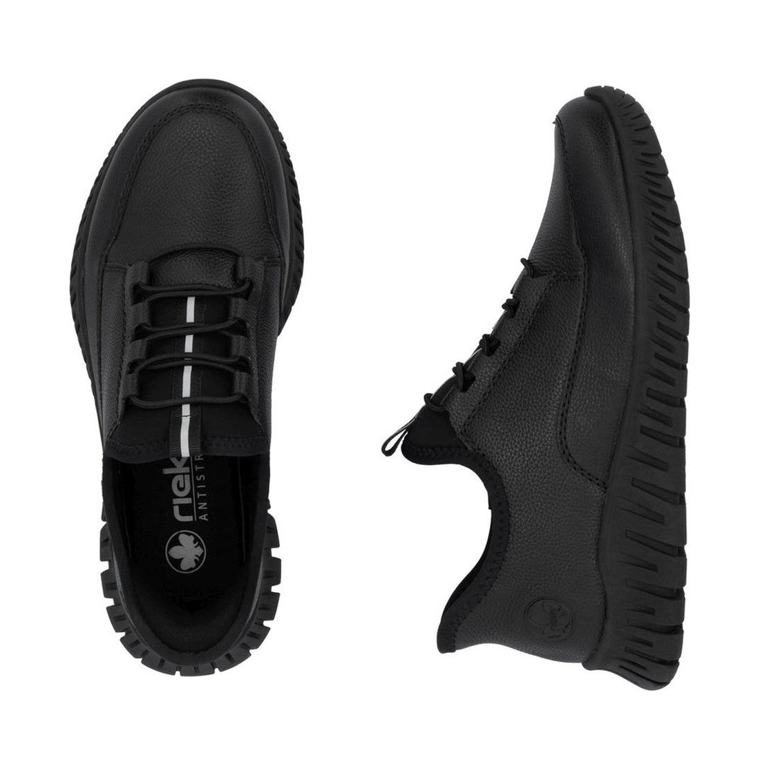 black casual closed sneakers