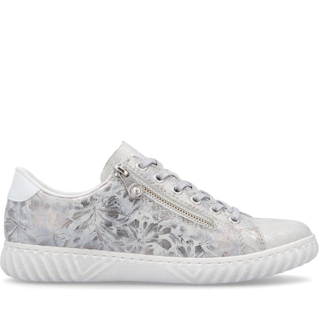 silver casual closed sneakers