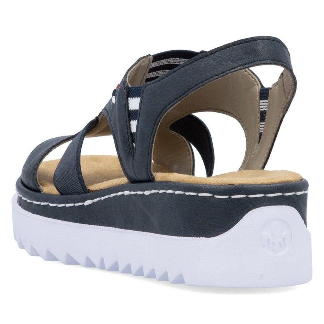 blue casual open sandals