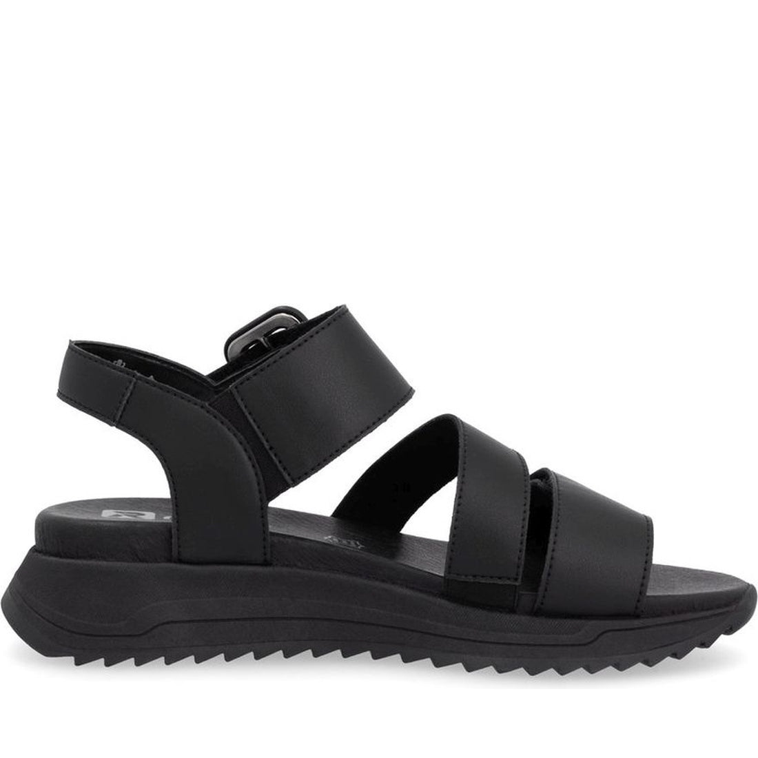 black casual open sandals