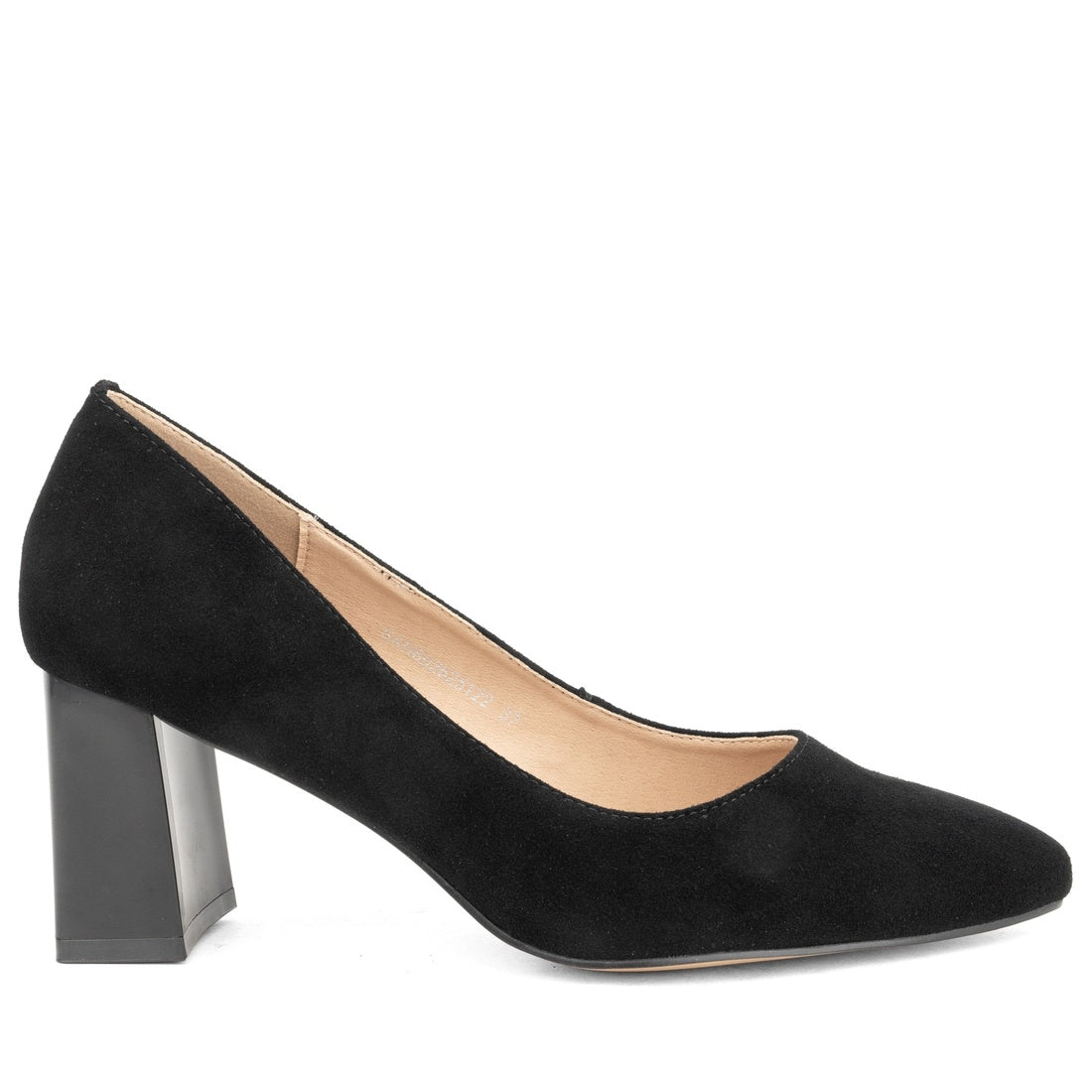 black elegant closed pumps