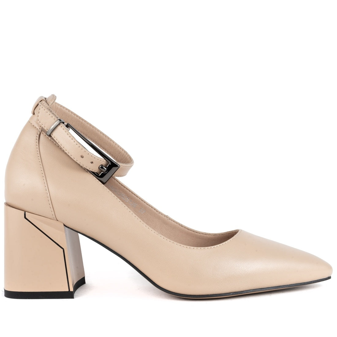 pink elegant closed pumps