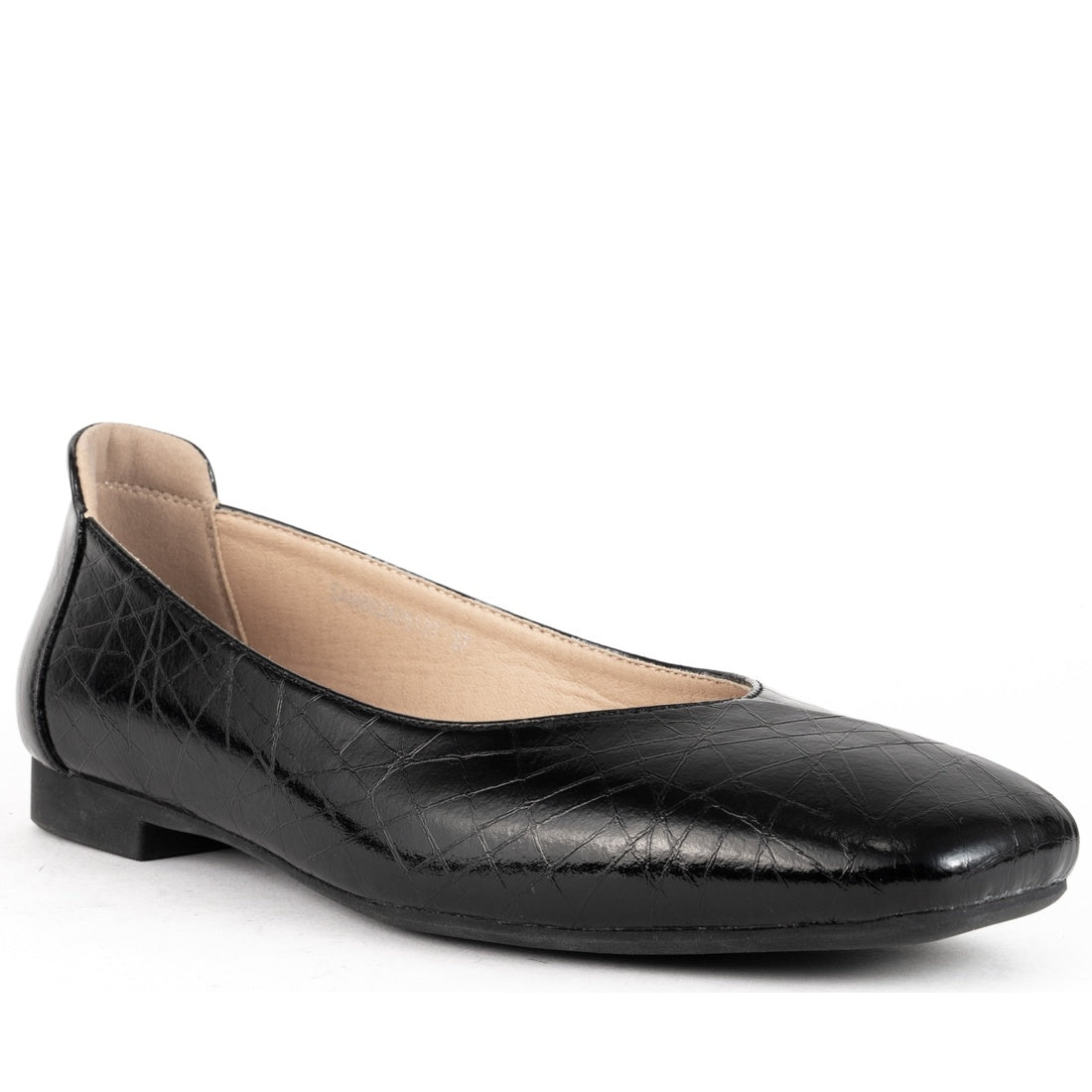 black elegant closed ballerinas