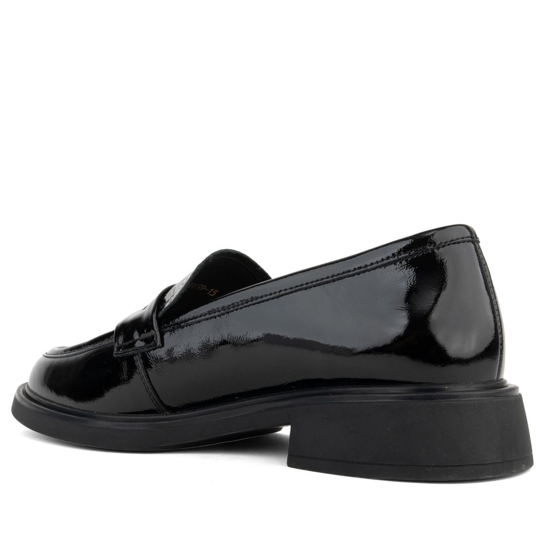 black classic closed loafers