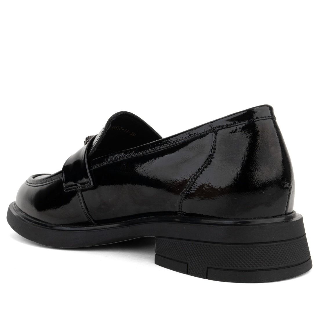 black classic closed loafers