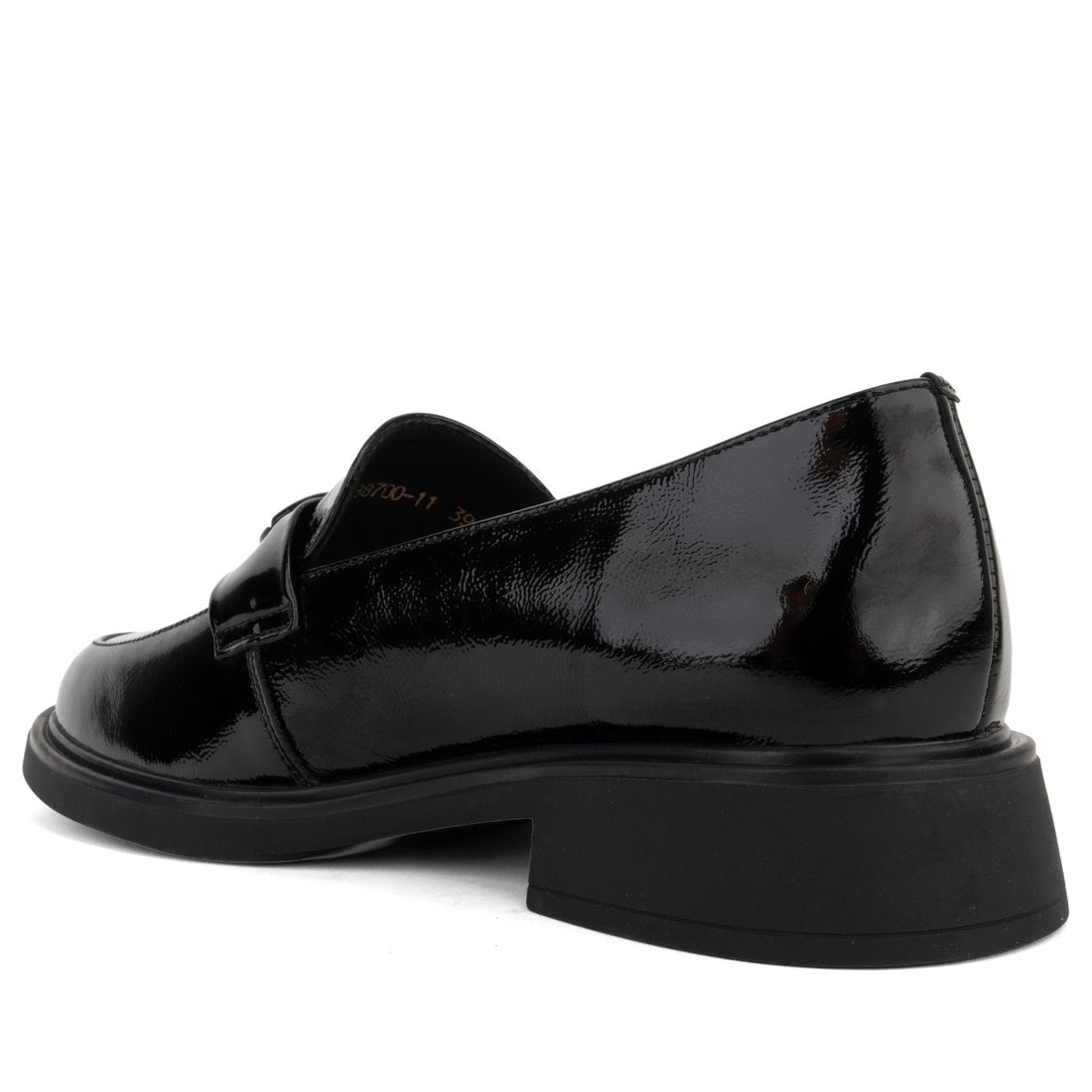 black classic closed loafers