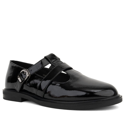 black classic part-open shoes