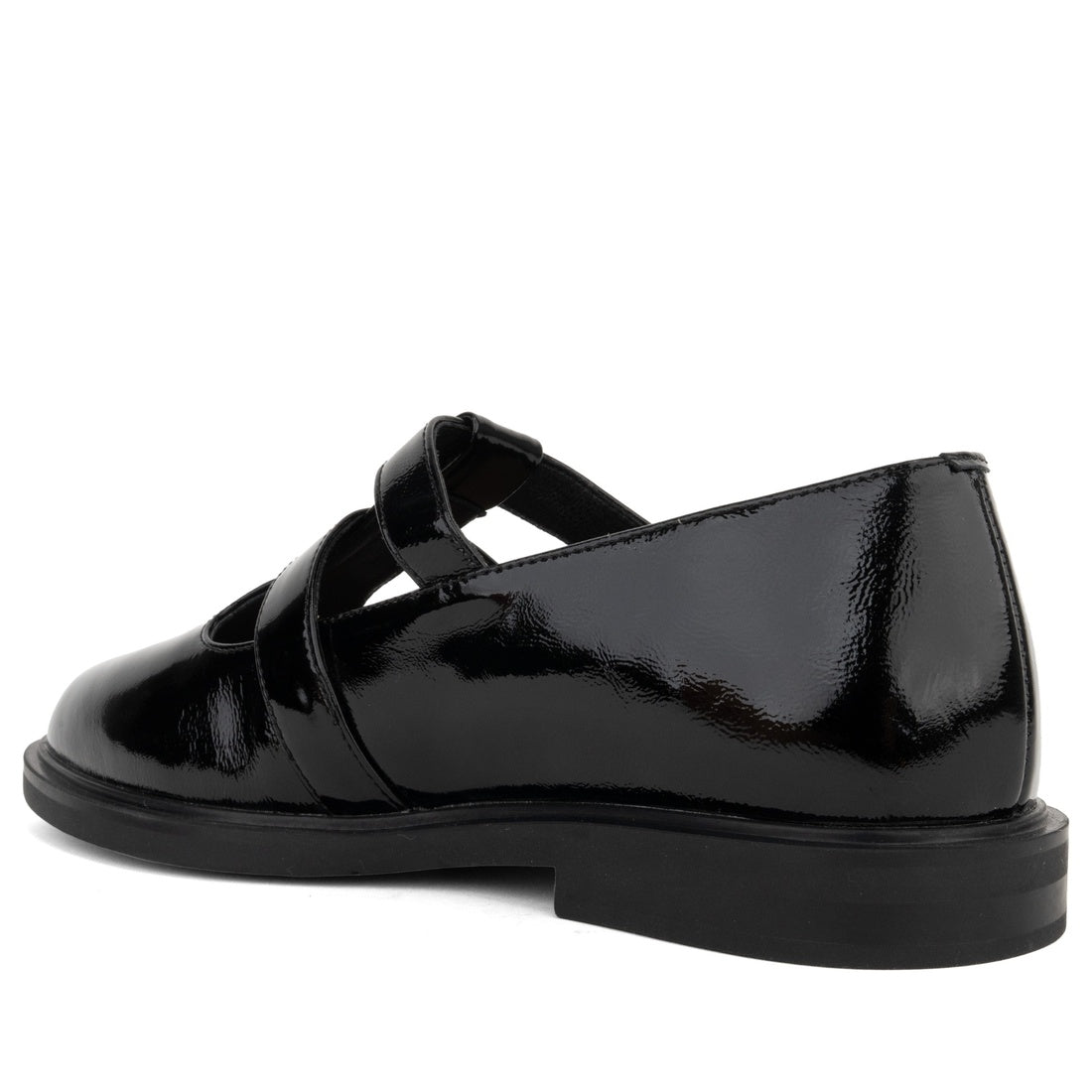 black classic part-open shoes
