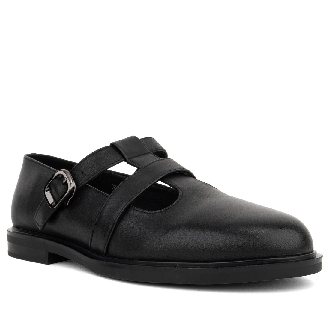black classic part-open shoes