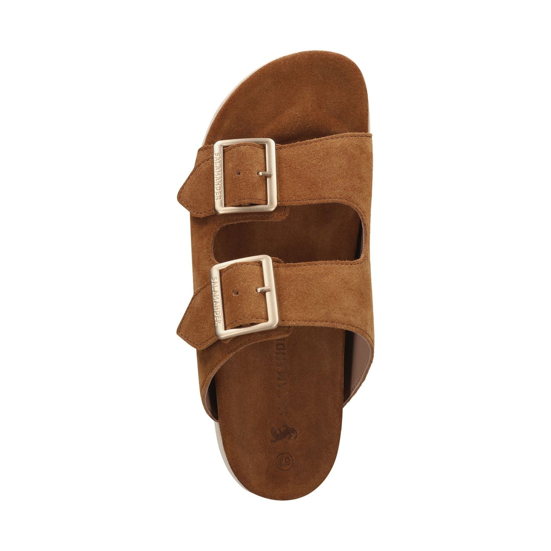 cognac casual open slippers