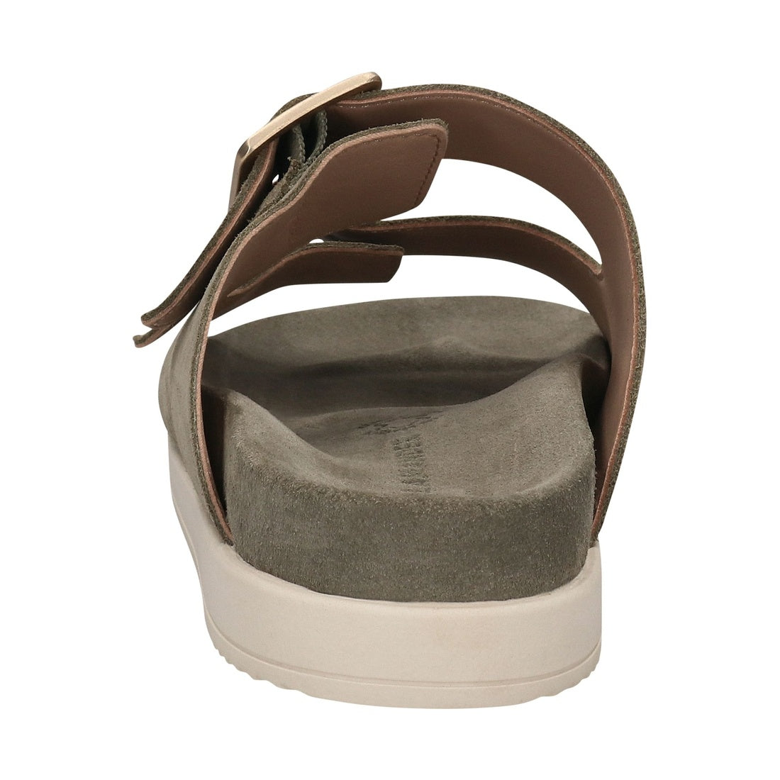 green casual open slippers