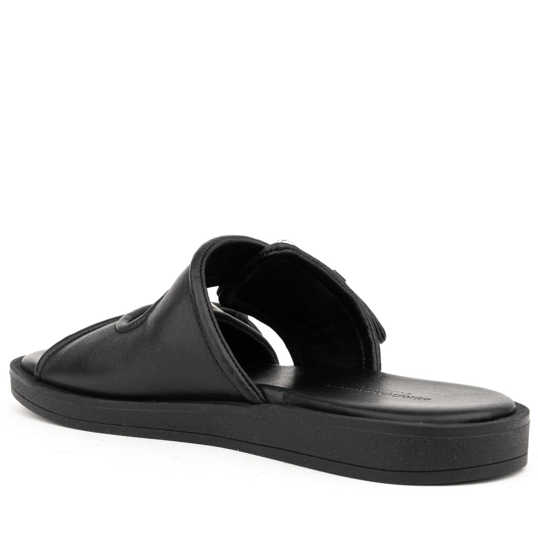 black casual open sandals