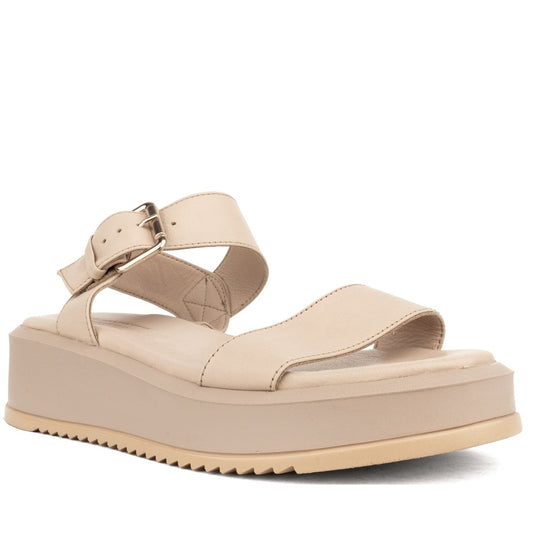 beige casual open sandals