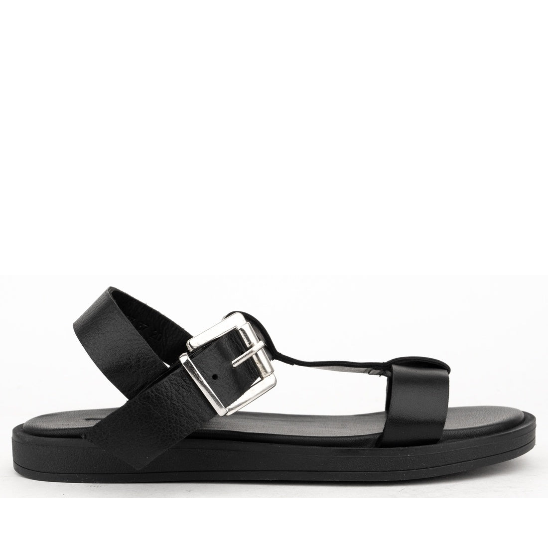 black casual open sandals
