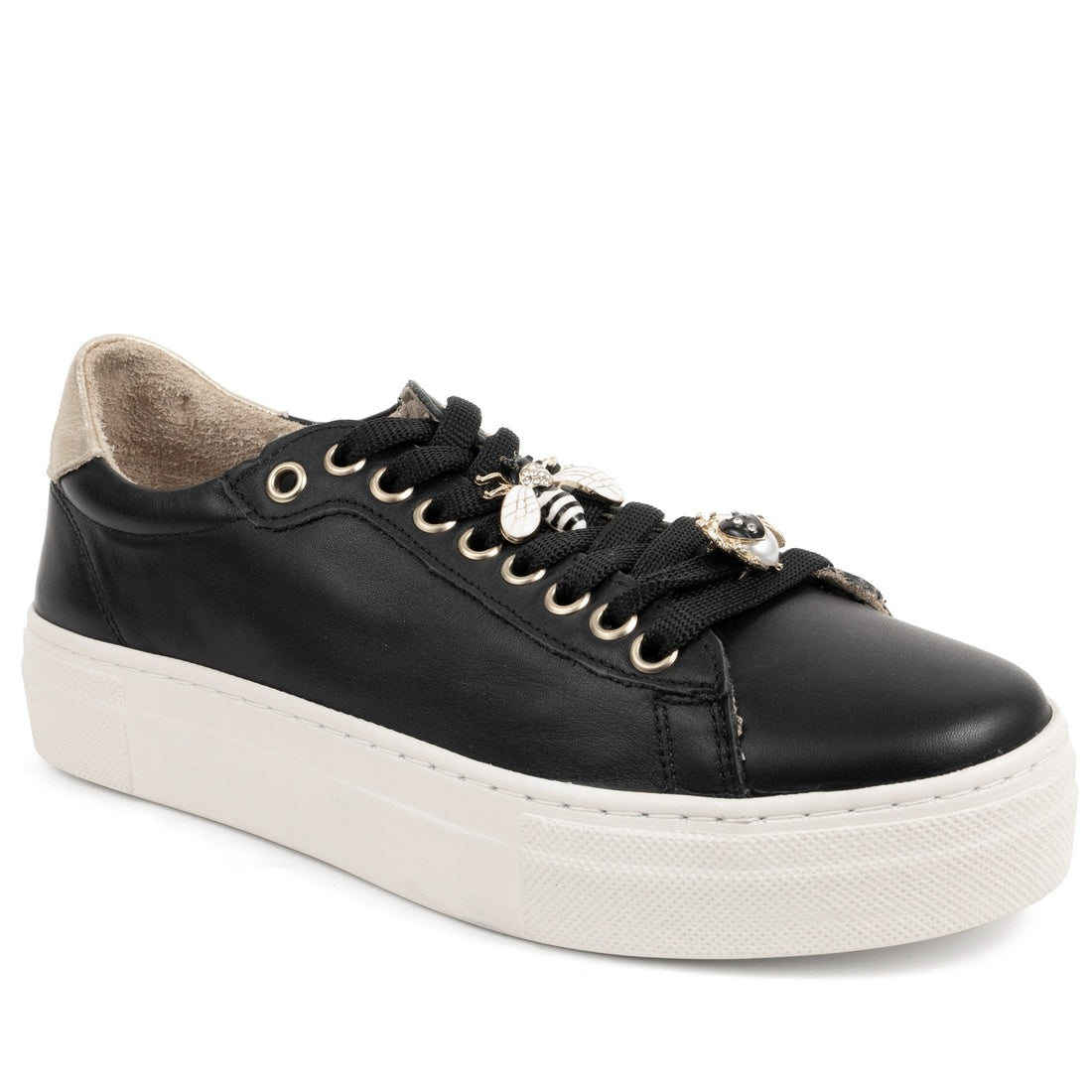 black casual closed shoes