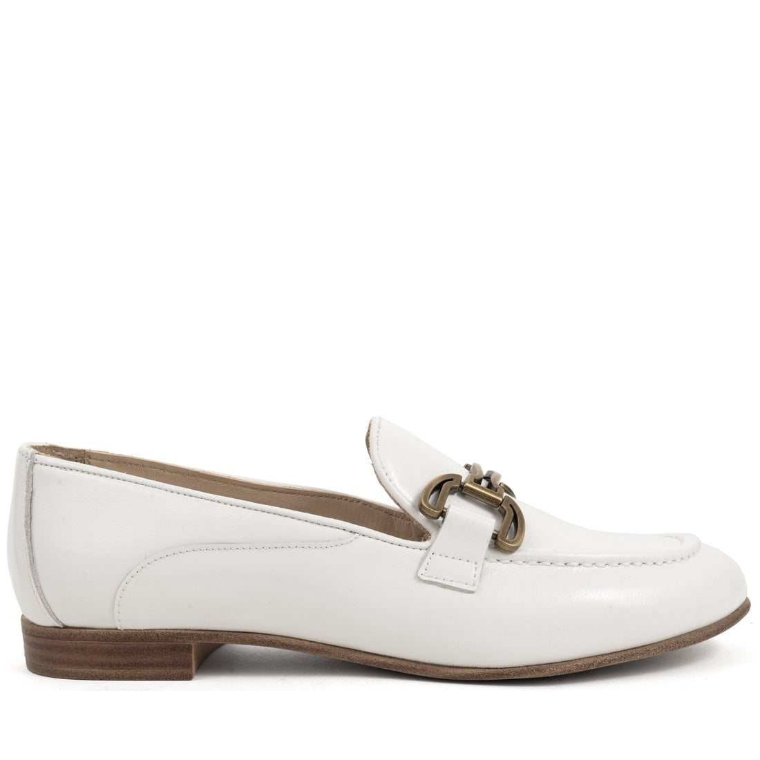 white casual closed shoes