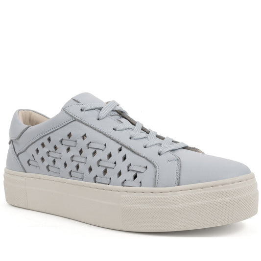 blue casual closed shoes