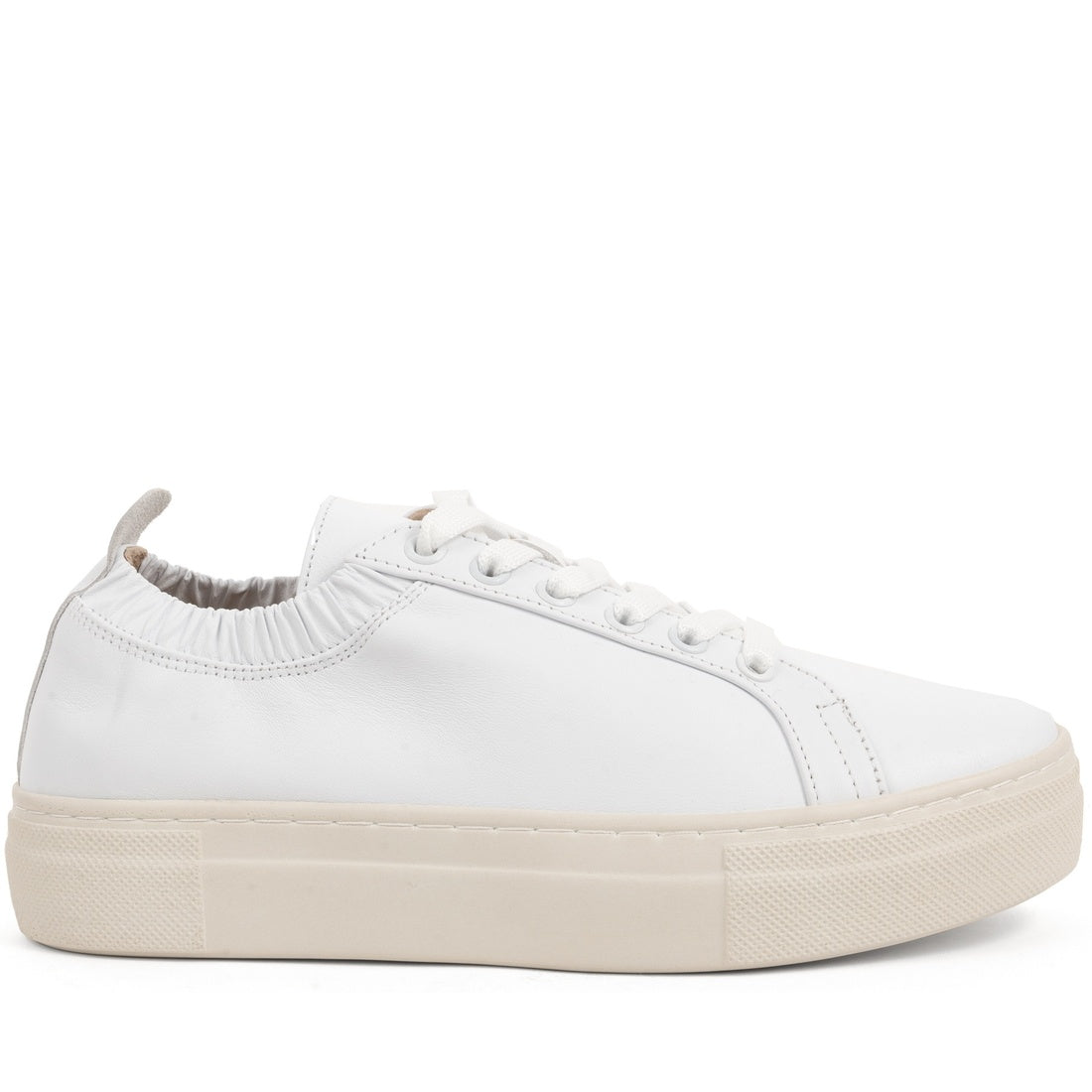 white casual closed shoes