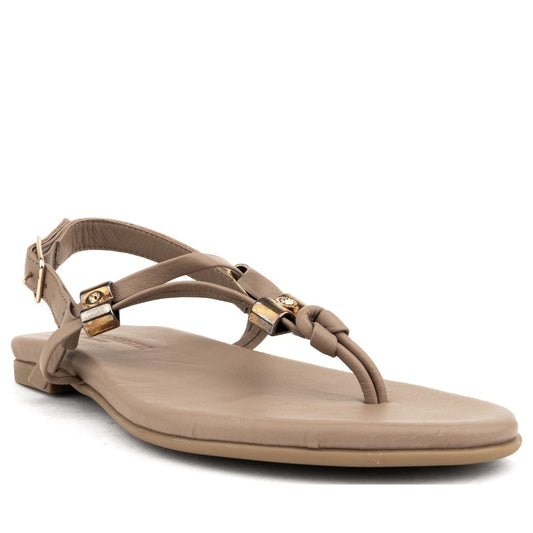 brown casual open sandals