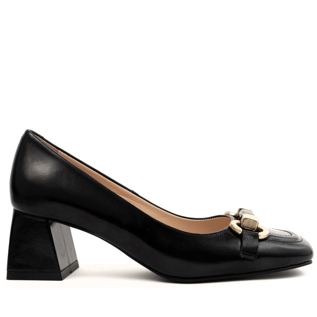 black classic closed pumps