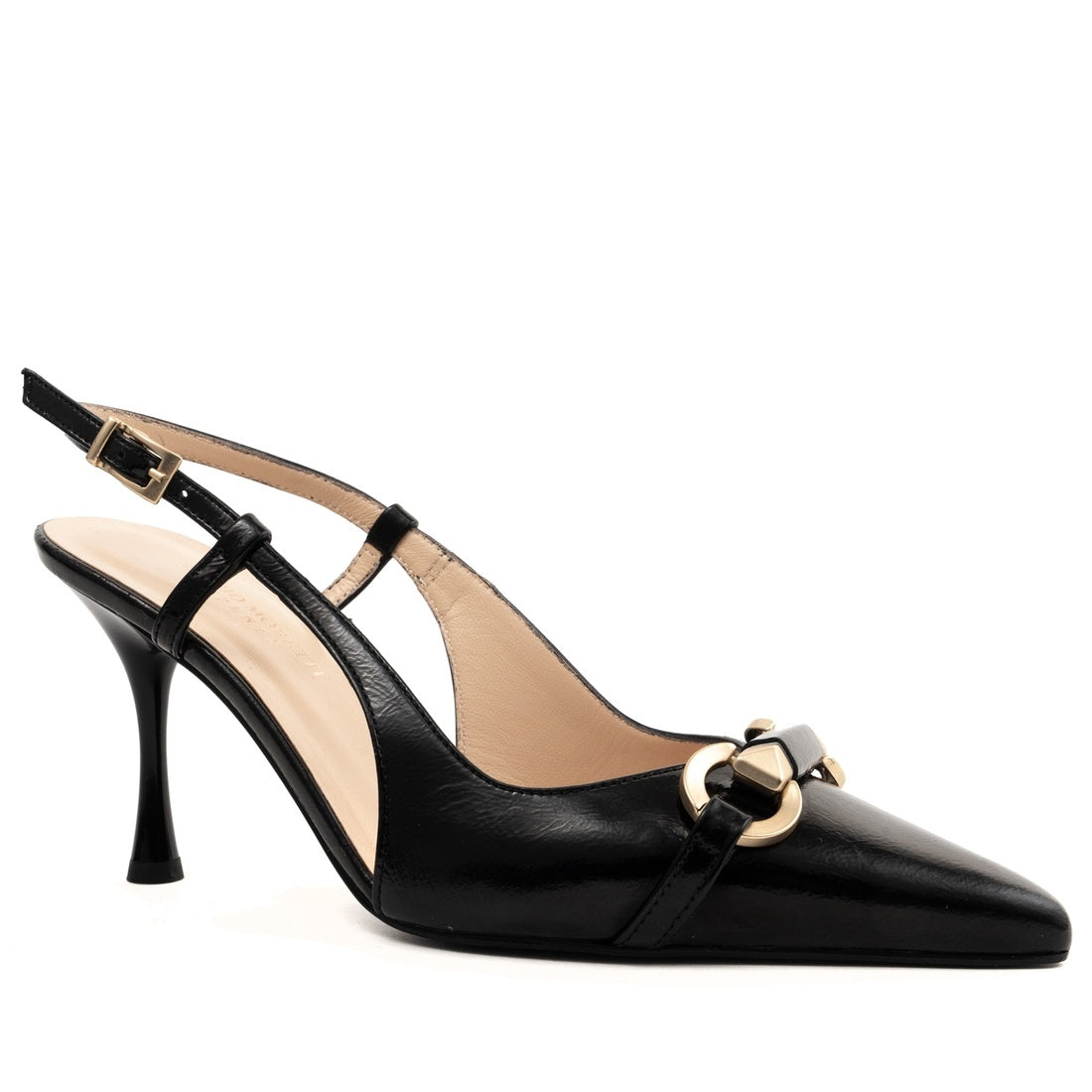 black classic part-open pumps