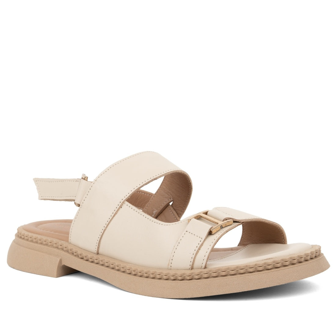 beige casual open sandals