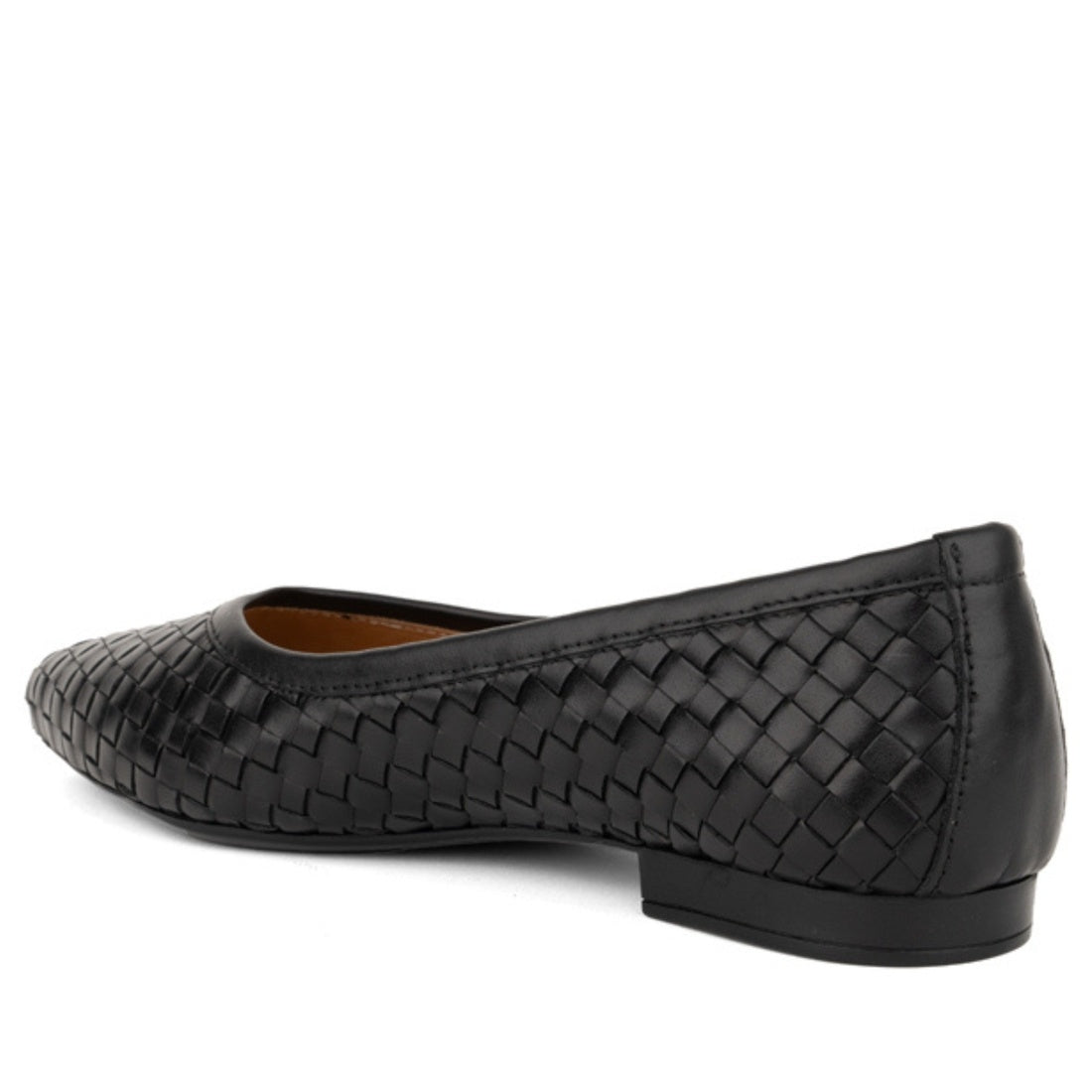 black casual closed ballerinas