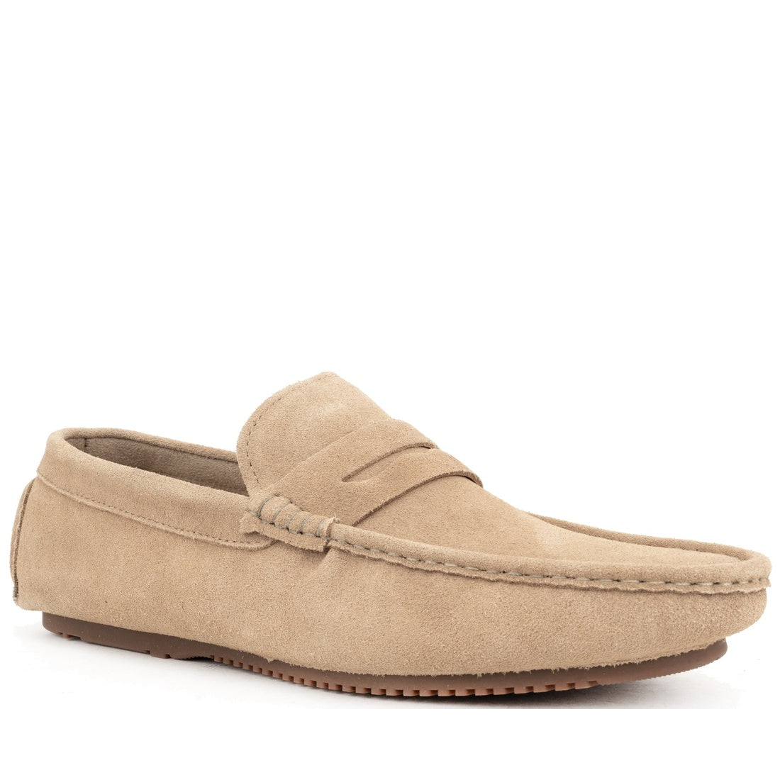 green casual closed mocasins