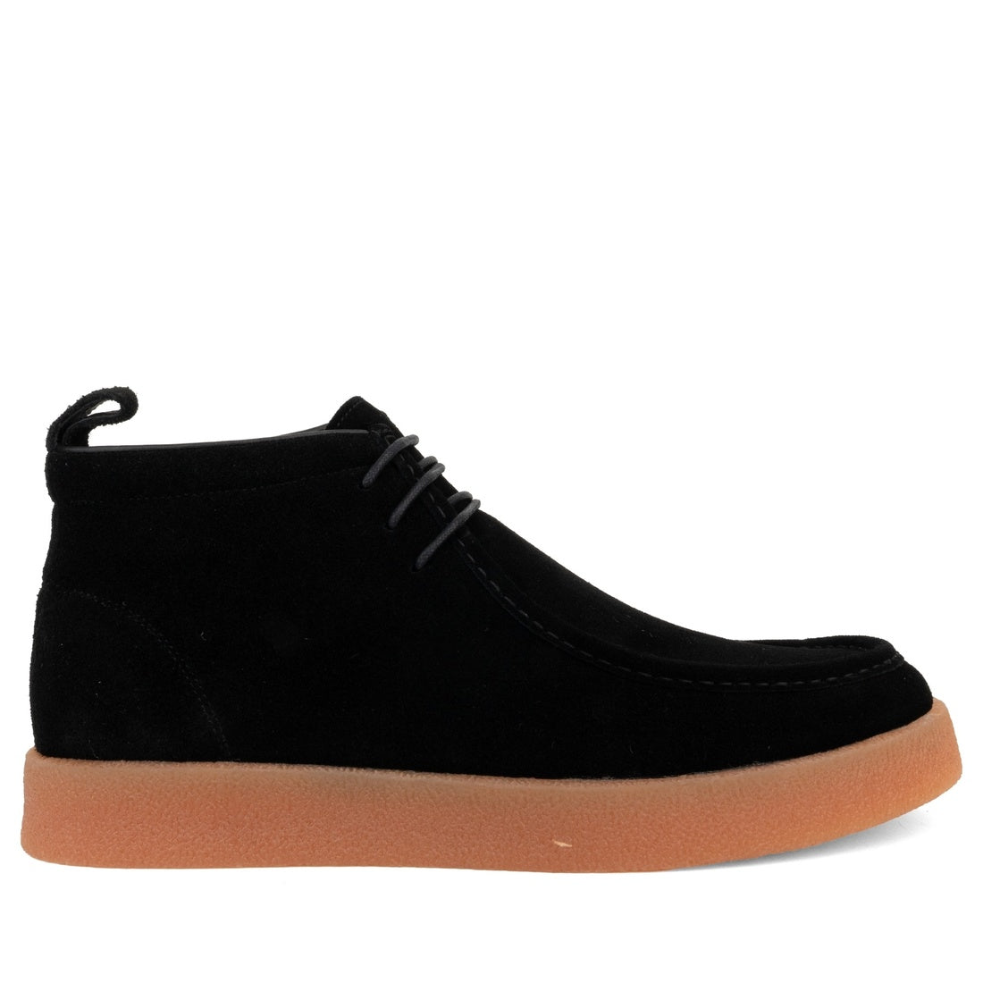 black casual closed booties