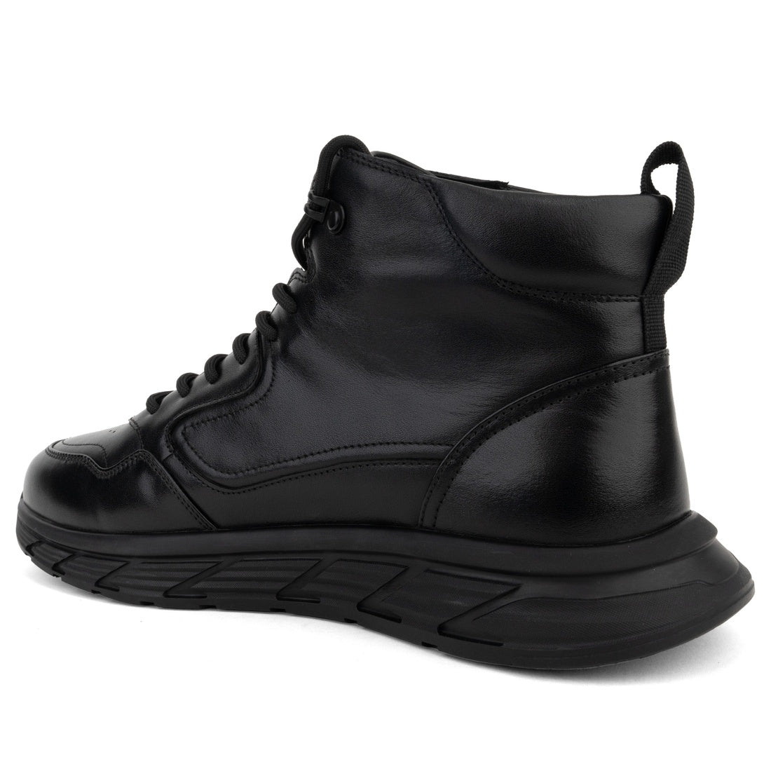 black casual closed booties