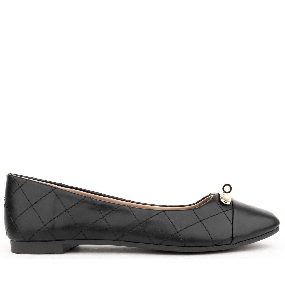 black elegant closed ballerinas