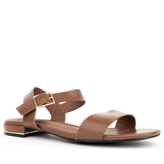 brown open sandals
