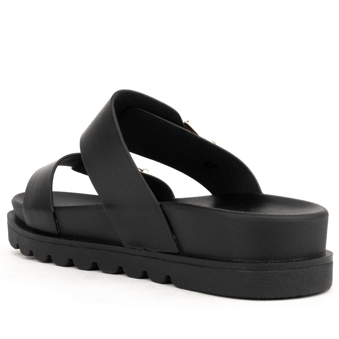 black open sandals