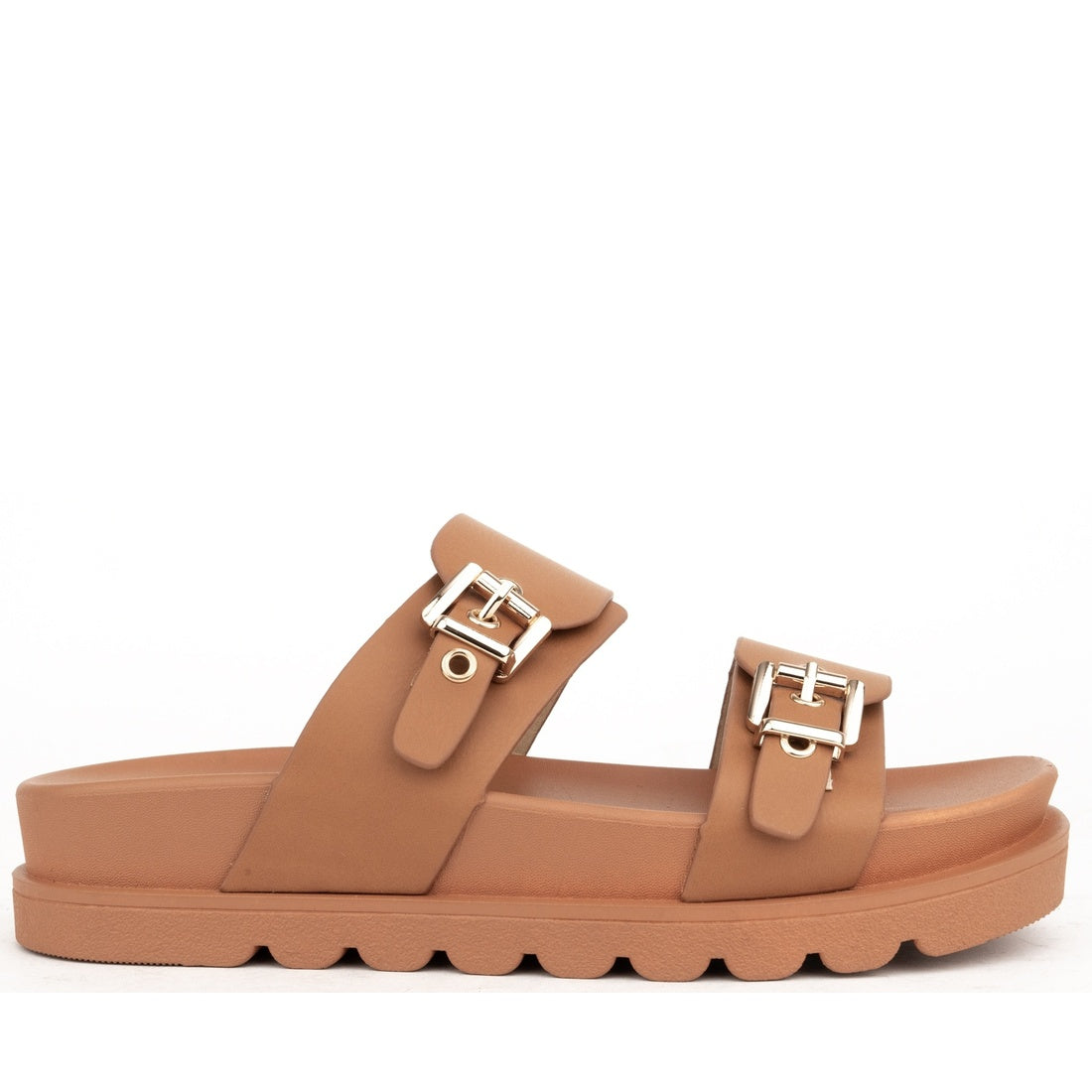 brown open sandals