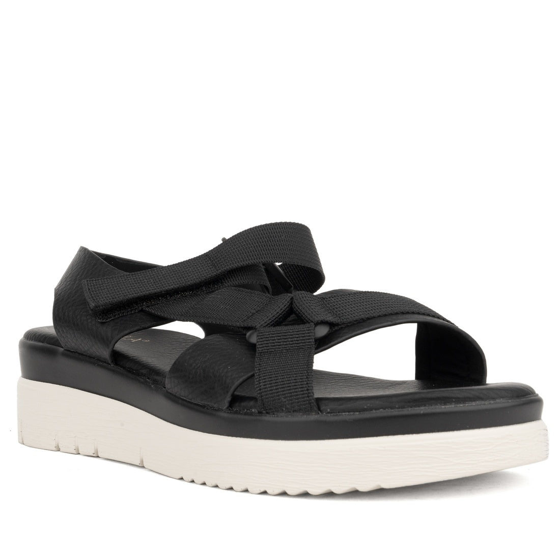 black open sandals
