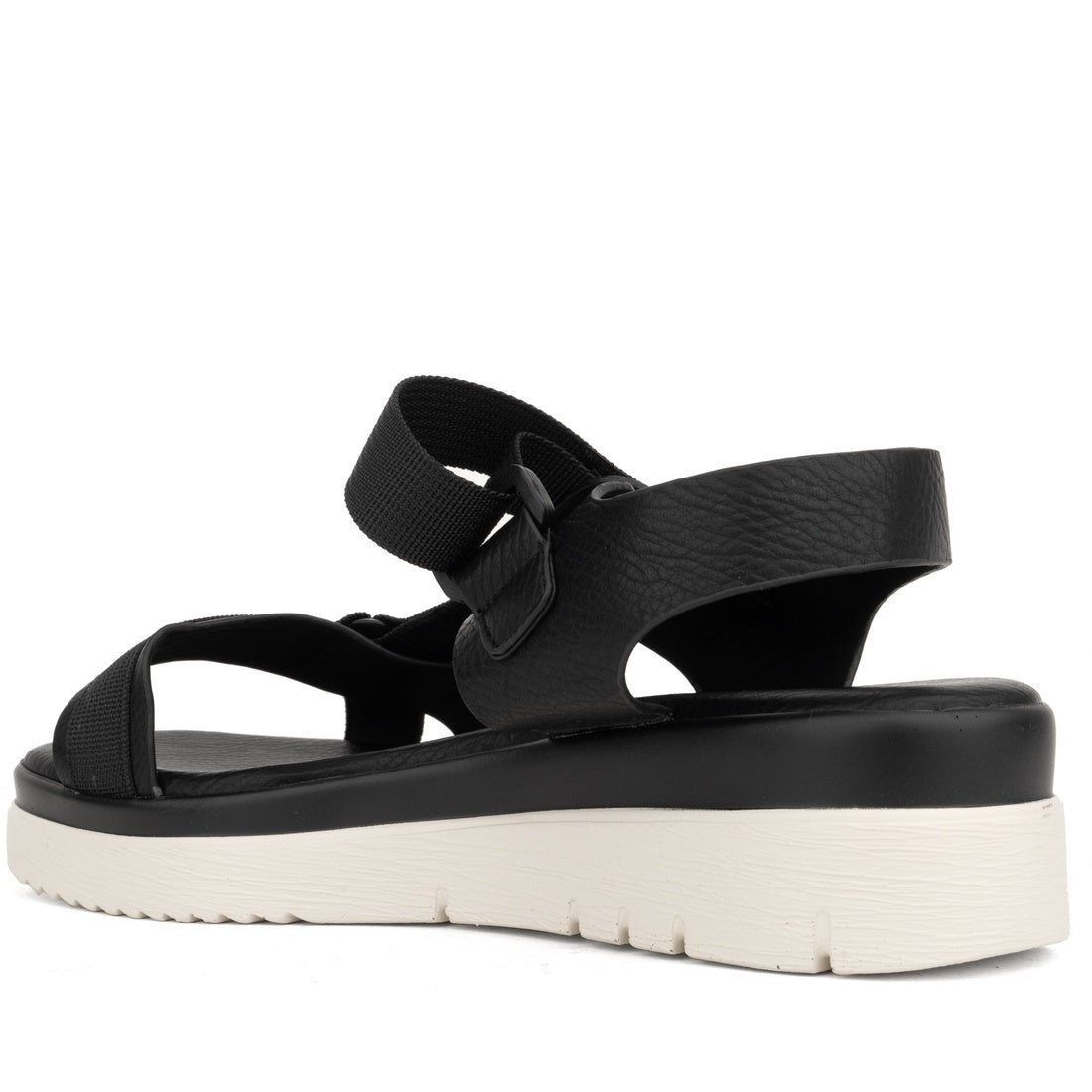 black open sandals