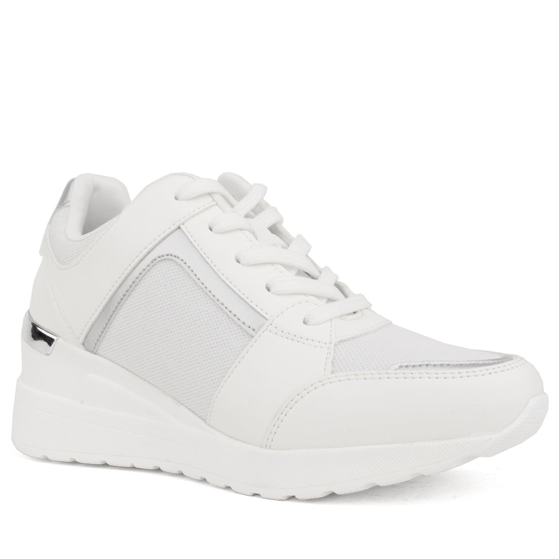 white closed sneakers