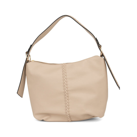 beige casual shoulder bag