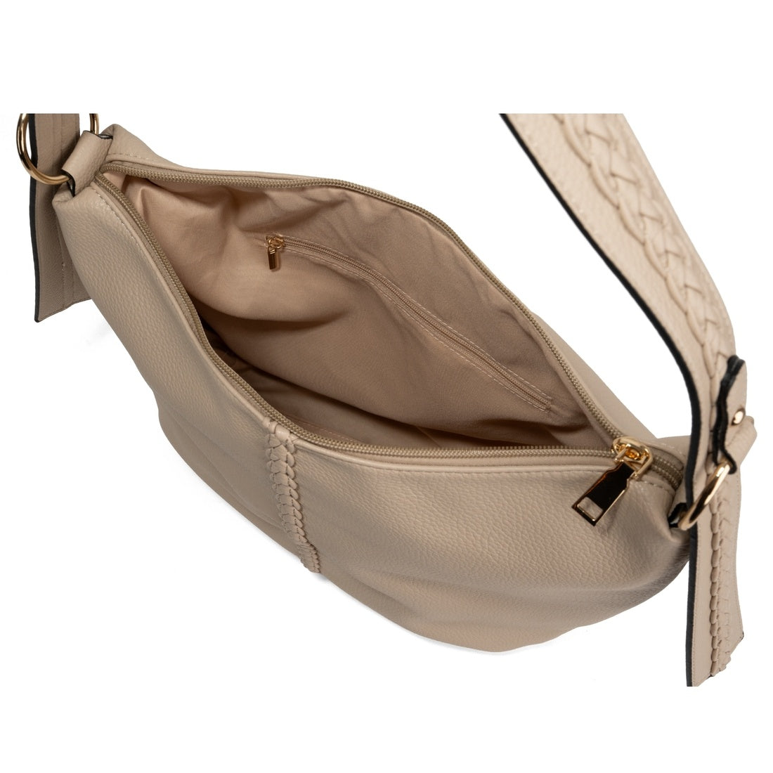 beige casual shoulder bag