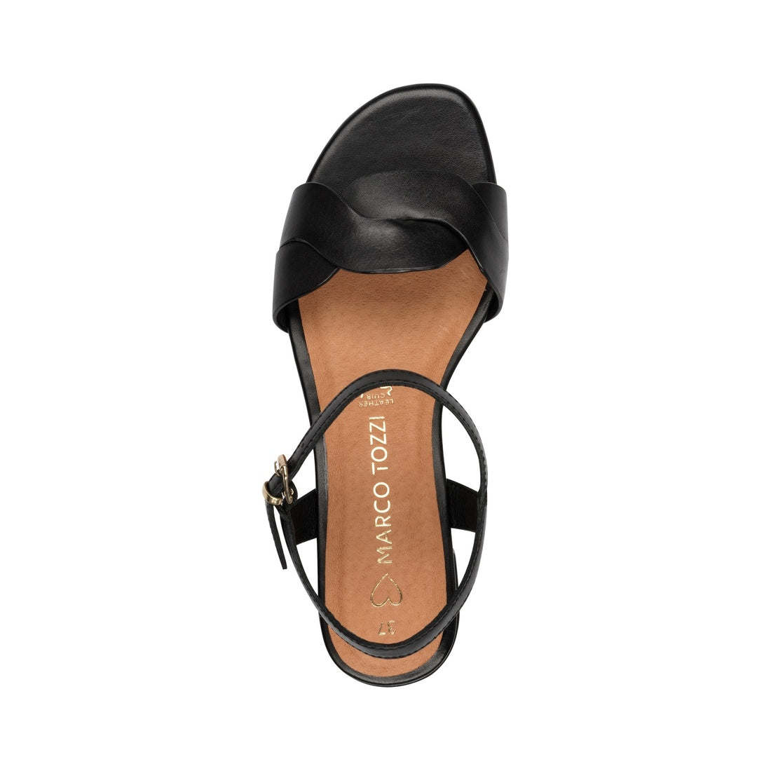 black casual open sandals