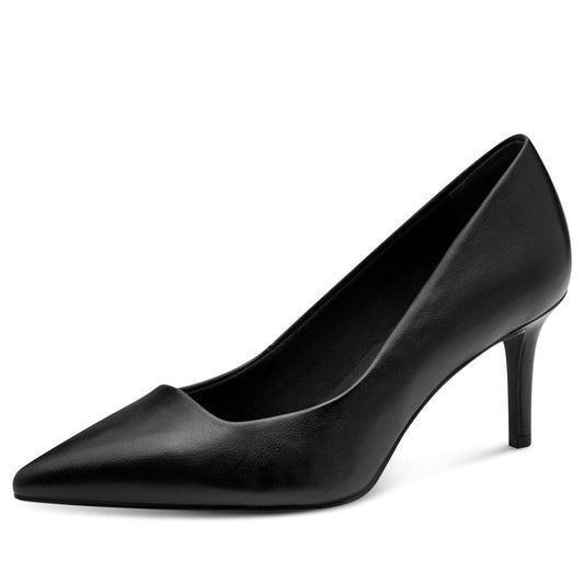 black elegant closed pumps