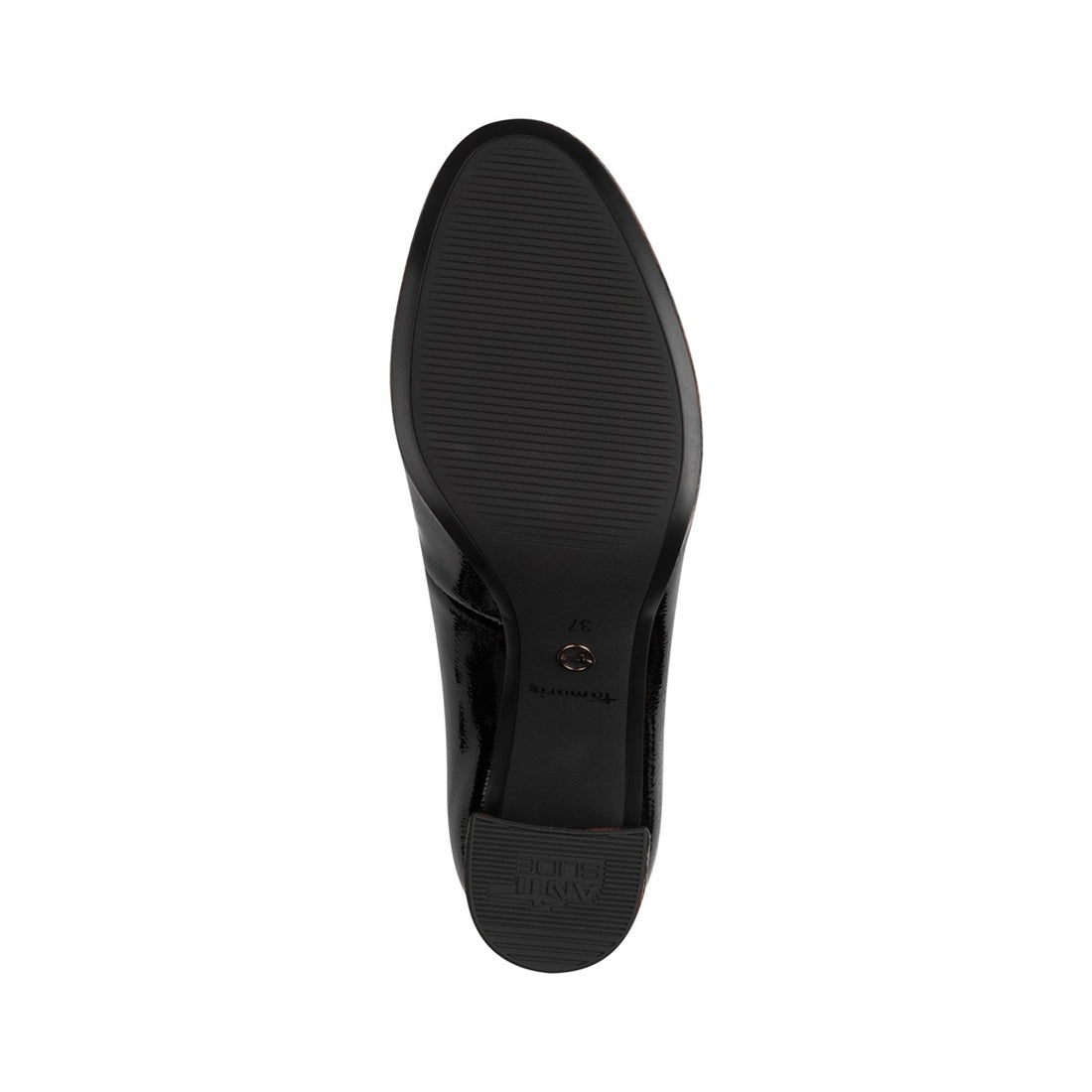 black elegant closed pumps