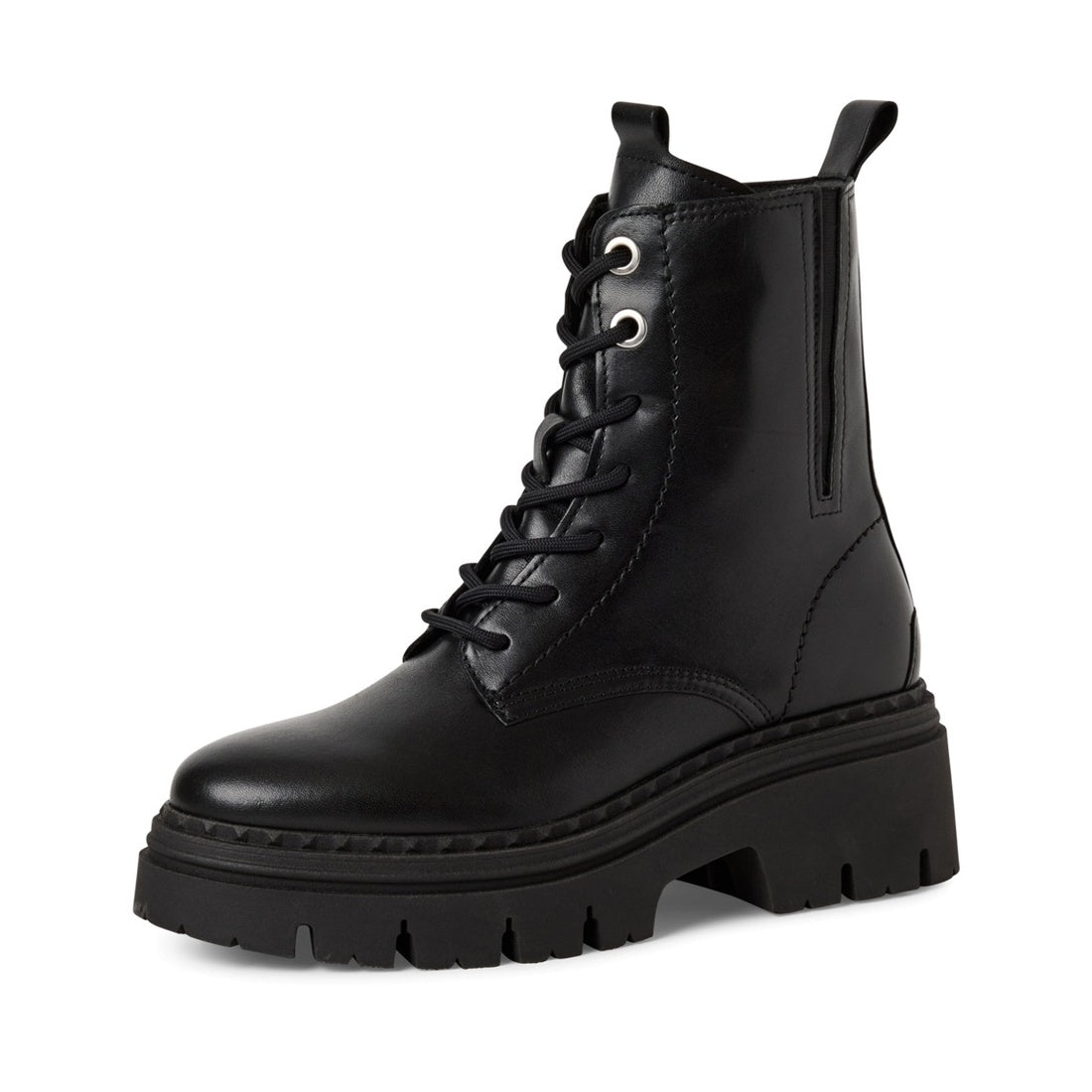 black casual closed booties