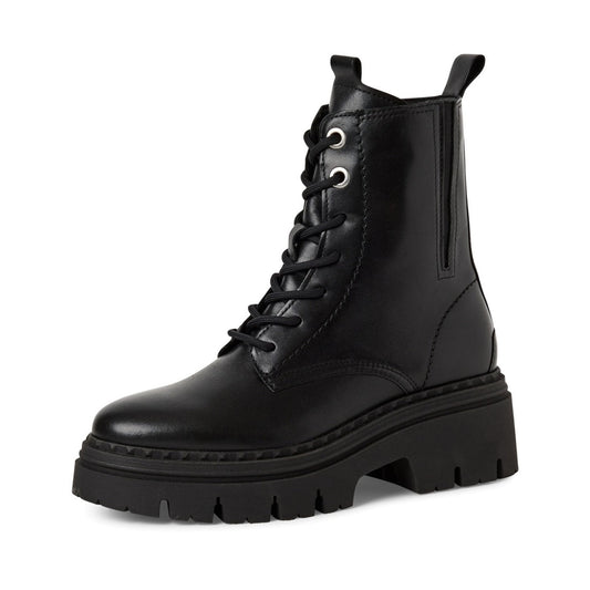 black casual closed booties