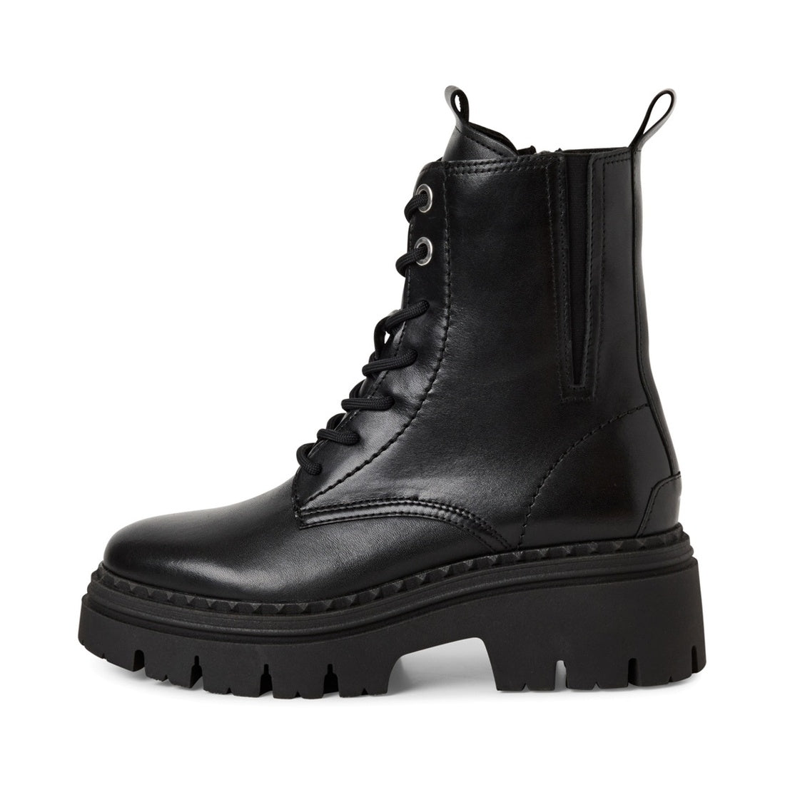 black casual closed booties