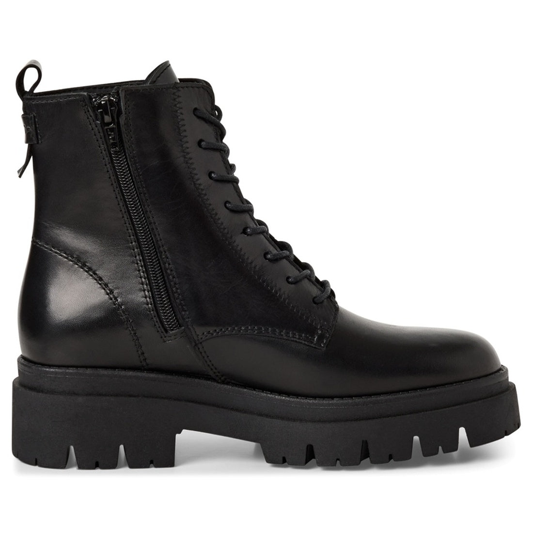 black casual closed booties