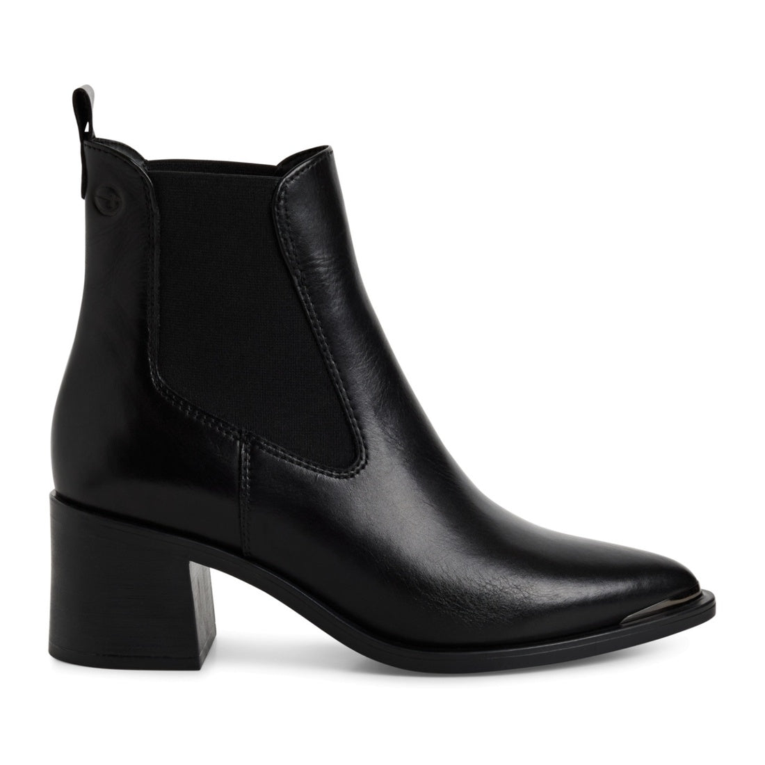 black casual closed booties